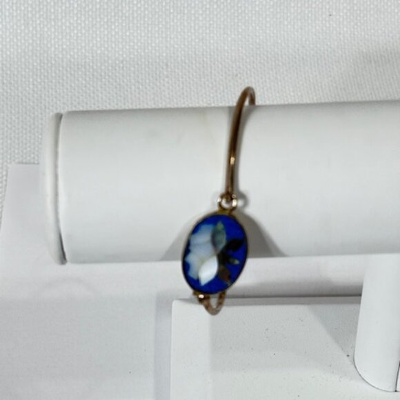 Alpaca silver, mother of pearl and abalone floral bracelet. - Picture 3 of 6